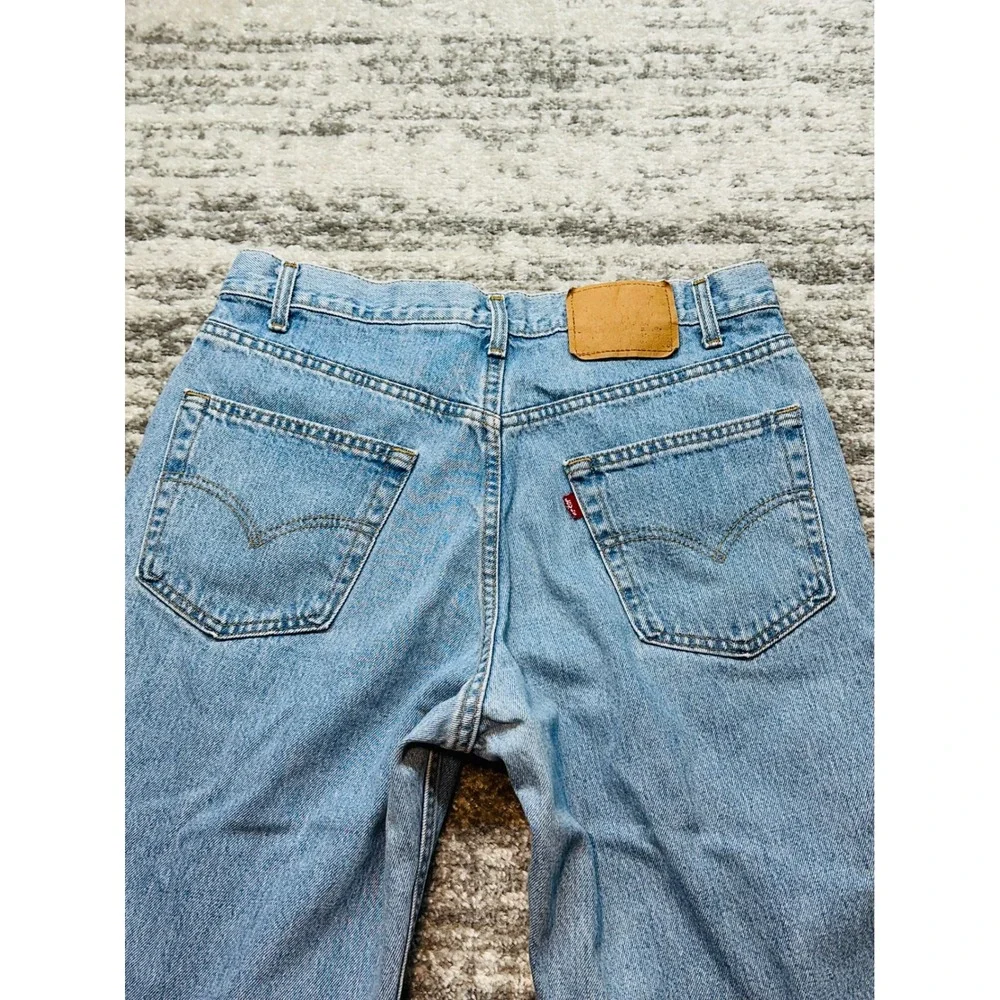 Levis 550 Relaxed Fit Jeans Mens W34 L30 Light Wash Vintage Denim Made in Canada